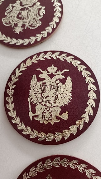 Vanha setti vaakuna levyt 1900-luku