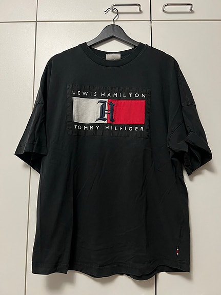 Tommy Hilfiger Lewis Hamilton t-paita M musta miehille