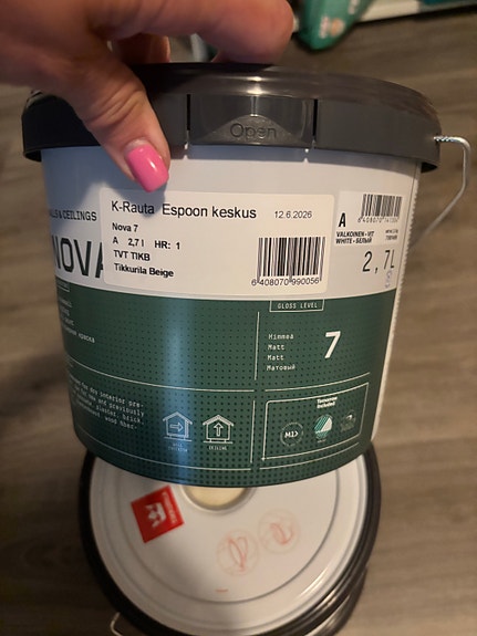 Tikkurila Nova 7, 3 kpl x  2,7 L =yht. 8.1 L TIKB Tikkurilan beige