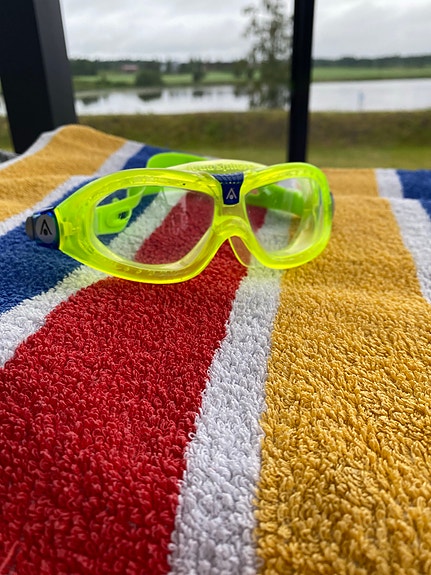 Aqua Sphere uimalasit neonkeltaiset, lasten kokoa