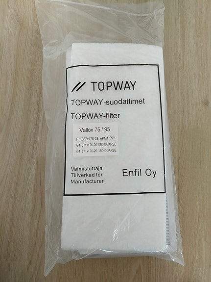 Topway Vallox 75/95 suodatinpakkaus