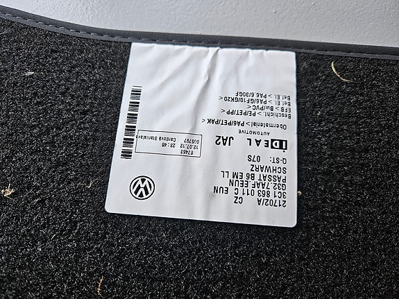 Passat b6 kangasmatot