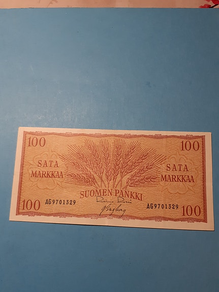 100 mk seteli  1957