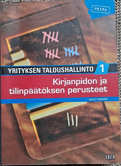 Yrityksen taloushallinto 1 kirja  Kirjanpidon ja tilinpäätöksen perusteet