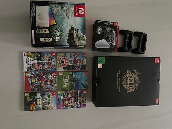 Nintendo Switch -konsoli ja pelejä