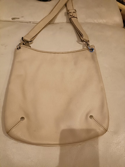 Longchamp nahkalaukku olkalaukku beige