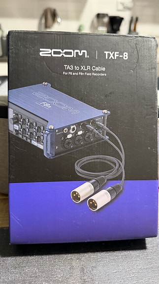 Zoom TXF-8 TA3 → XLR -kaapelit (2 kpl) – UUSI, avaamaton