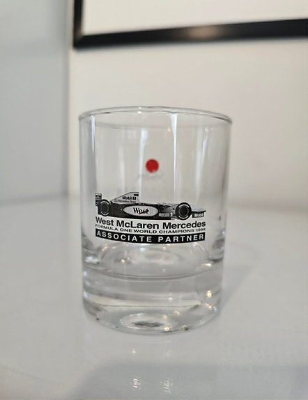 Finlandia Vodka lasi West McLaren Mercedes Formula One World Champions 1999