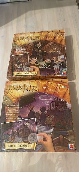 Pakettina kaksi Harry Potter-palapeliä