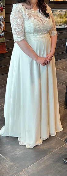 Bianco Evento hääpuku koko 44/XL