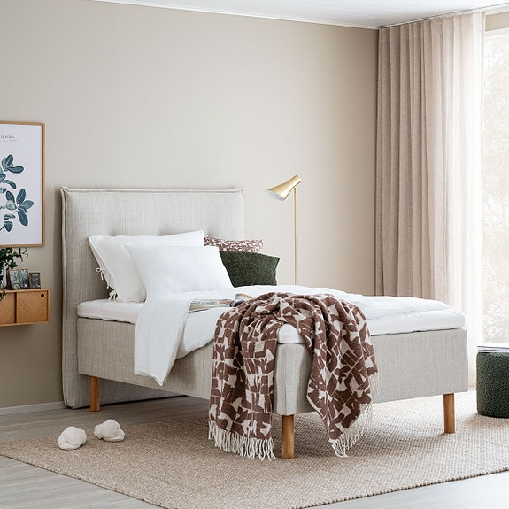 OUTLET Unia Hopea runkopatjasänky XL 120x200 beige, 900 stylex,(kuvausmalli)