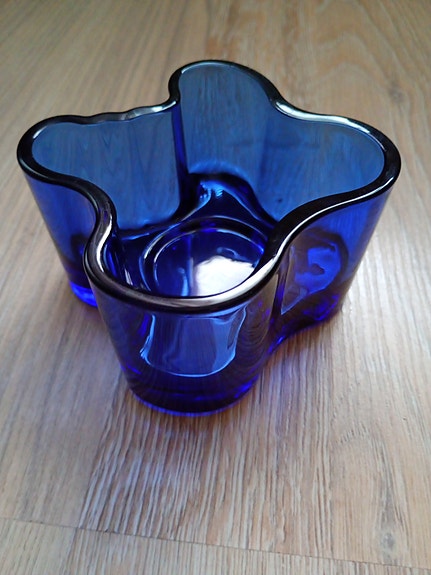 Iittala Aalto kynttilälyhty sininen
