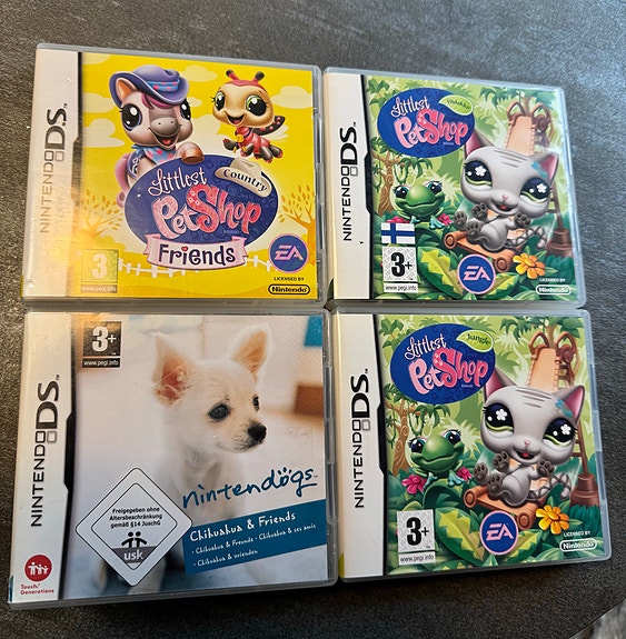 Nintendo DS Littlest Pet Shop ja Nintendogs