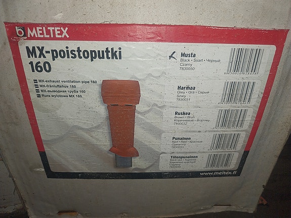 Poistoputki 160mm