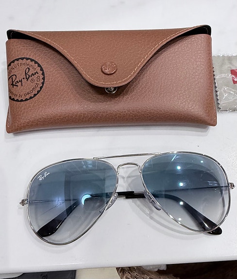 Ray-Ban aviator aurinkolasit siniset linssit unisex