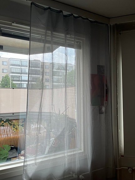 Siniset/harmaat verhot
