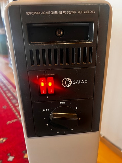 Galax öljytäytteinen sähkölämmitin 1000W