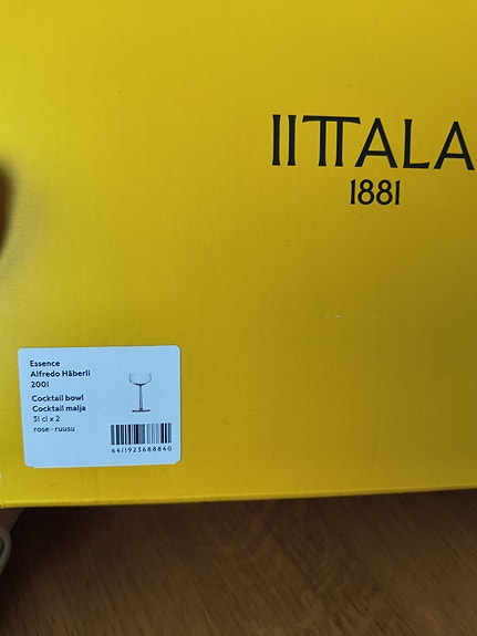 Iittala ruusu cocktail-lasit 2 kpl