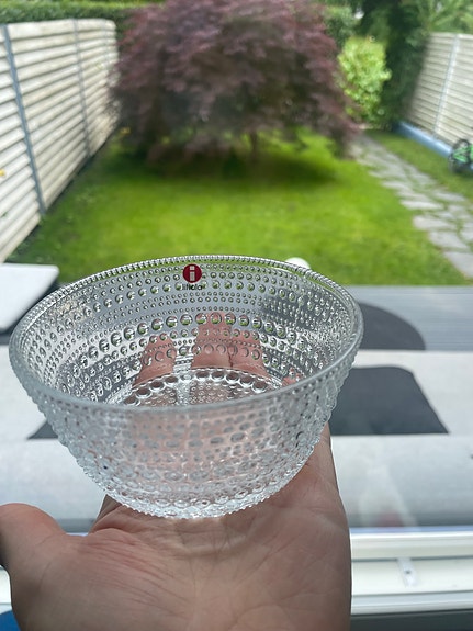 Iittala Kastehelmi lasikulho kirkas