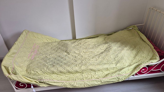 Yhden hengen lakana myytävänä, Single bedsheet for sale