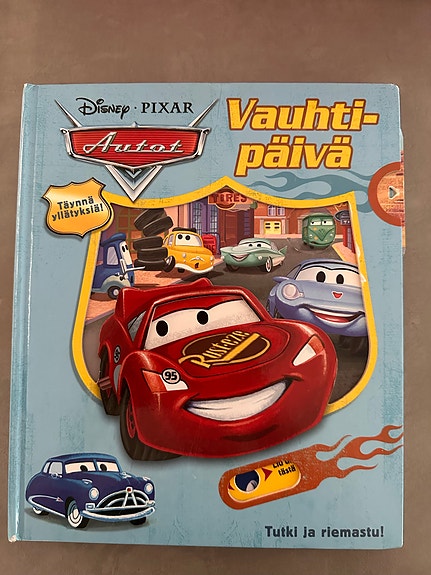Disney Pixar Autot Vauhtipäivä lastenkirja