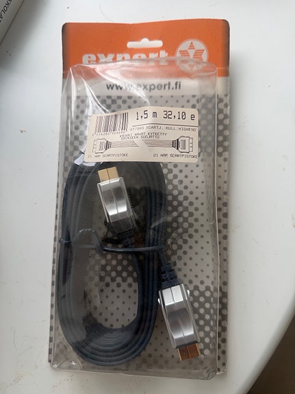 SCART-kaapeli 1,5 m kullattu high-end