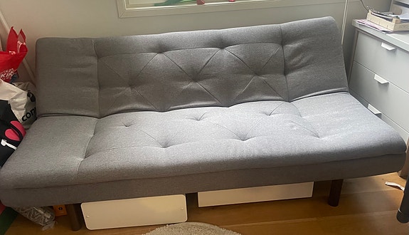 Asko vuodesohva / taittosohva harmaa