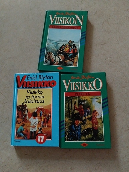 Enid Blyton Viisikko -kirjat 3 kpl