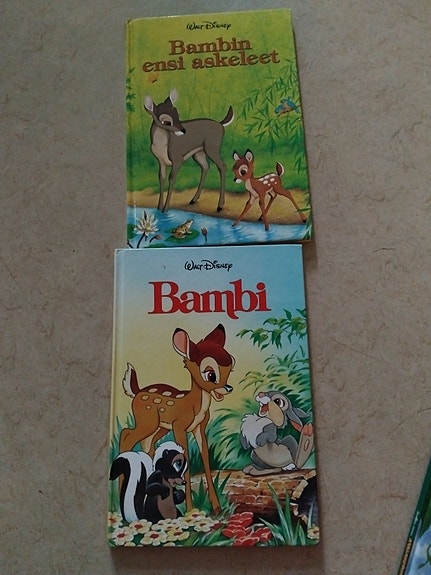 Walt Disney Bambi -kirjat 2 kpl