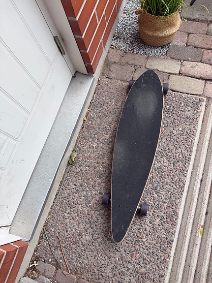 RIPT longboard skeittilauta musta/sininen