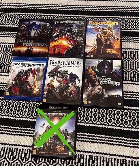 Transformers & Bumblebee DVD elokuvat