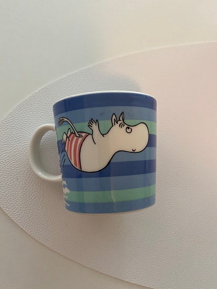 Arabia Muumi uimahyppy muki 0,3l sininen