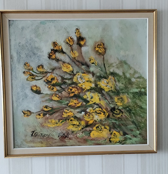 T. Ontrosen Keltaiset kukat -taulu