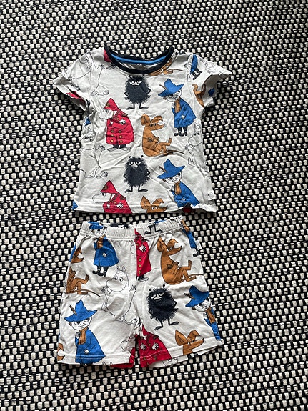 98/104cm muumi pyjama / yöpuku / kaksiosainen yöpuku