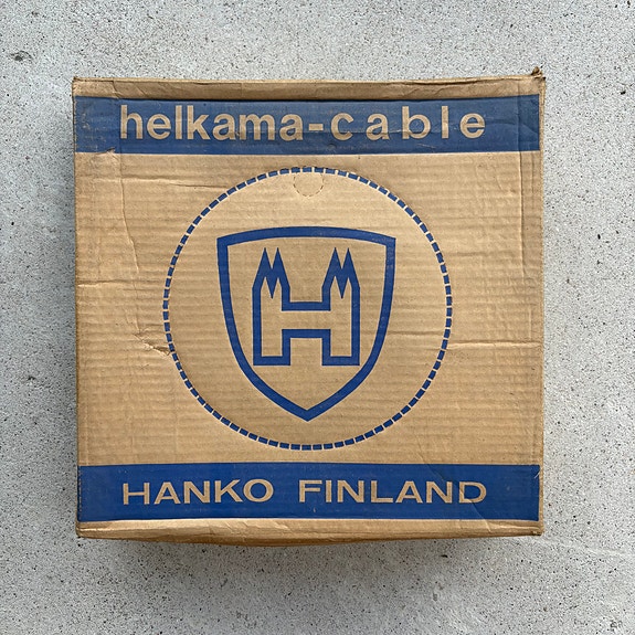 Helkama ML 1,5 mm² keltainen vanha tv-radio-asennusjohto