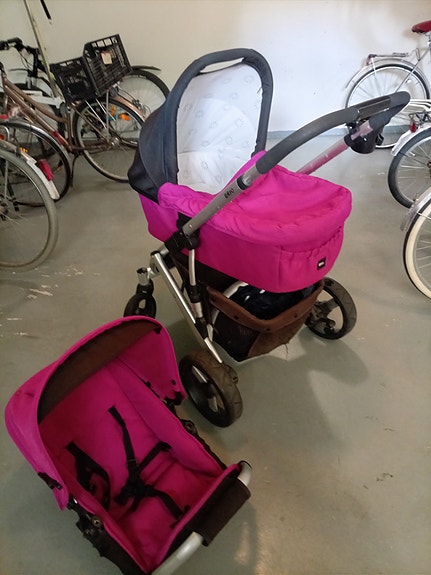 BRIO vaunut ja ratasosa pinkki