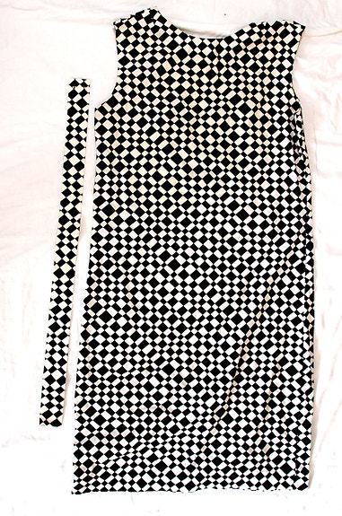 Vintage OP-art mekko 60-luvulta