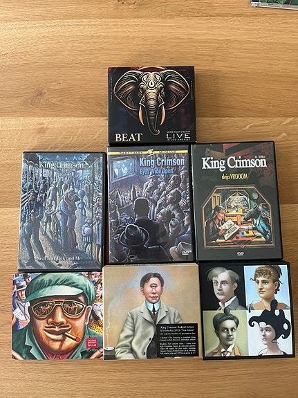 King Crimson cd/Blu-ray/DVD levyjä