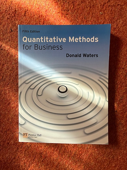 Quantitative Methods for Business -liiketalouden oppikirja