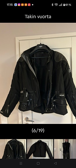 Rukka Gore-Tex ajotakki 52 ja -housut 54 musta