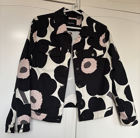 Marimekko Sarpio Unikko -farkkutakki, koko 36