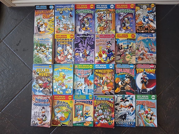 Aku Ankan Taskukirja -kokoelma, 126+ numeroa + erikoisjulkaisuja