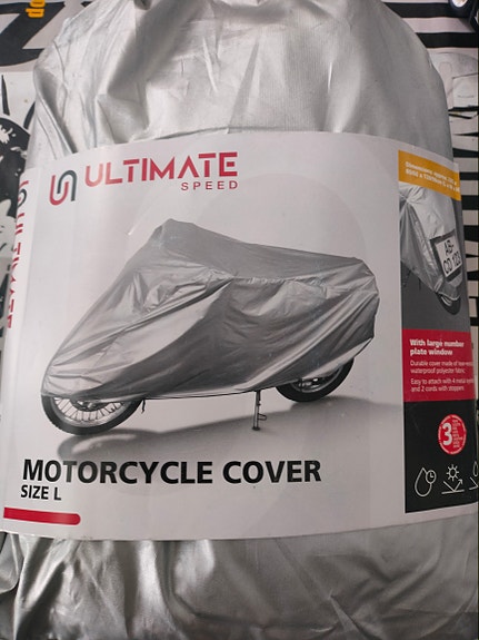 Ultimate Speed moottoripyörän suojapeite koko L harmaa