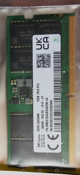 16GB DDR5 5600MHz SO-DIMM