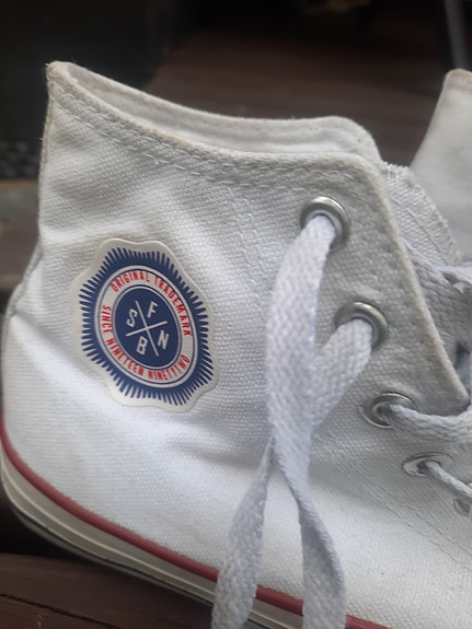 Converse valkoiset kangas tennarit koko 36 unisex