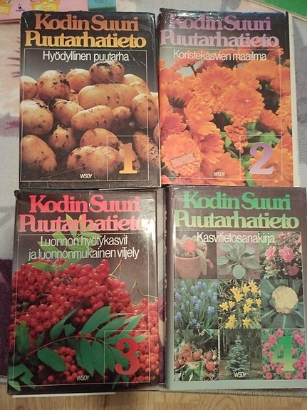 Puutarha tietokirjat 1-4