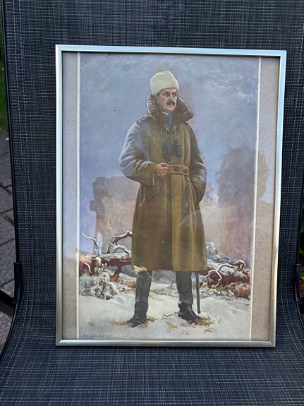Kehystetty Mannerheim taulu