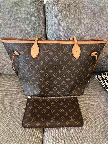Louis Vuitton Neverfull MM nahkalaukku monogram Naiset