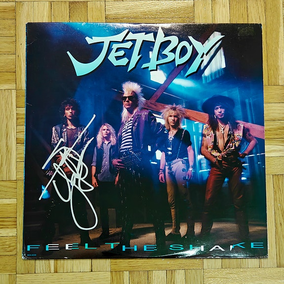 Jetboy - Feel The Shake LP Sami Yaffa Nimikirjoitus Hanoi Rocks