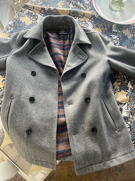Topman villakangastakki M harmaa miehille